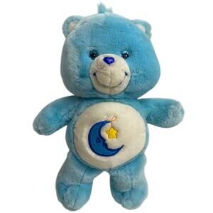 Care Bears Sleepy Bedtime Bear Blue Plush Wish on a Star 2002